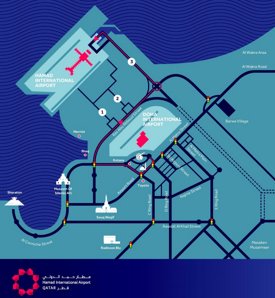 Hamad Airport Location Map