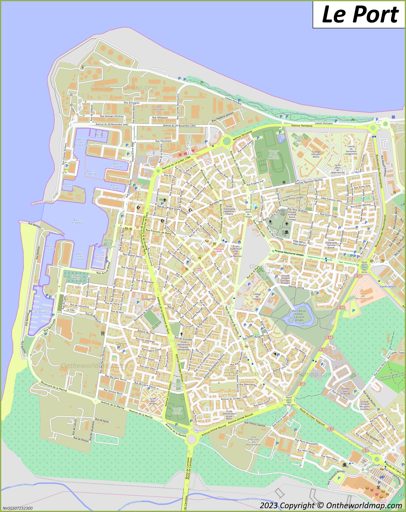 Map of Le Port