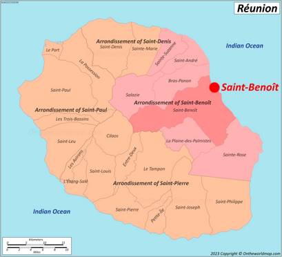Saint-Benoît Location Map
