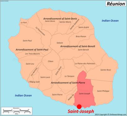 Saint-Joseph Location Map