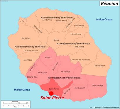 Saint-Pierre Location Map