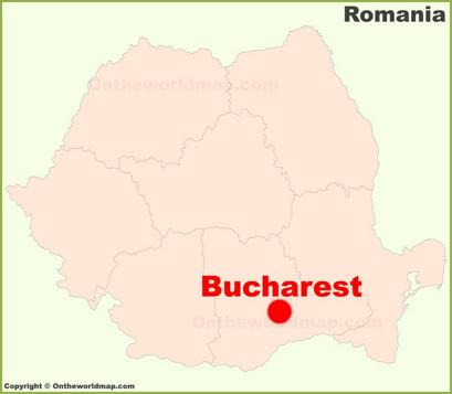 Bucharest Location Map