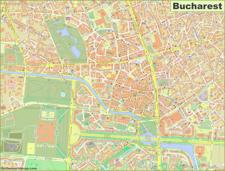 Detailed Map of Bucharest City Center