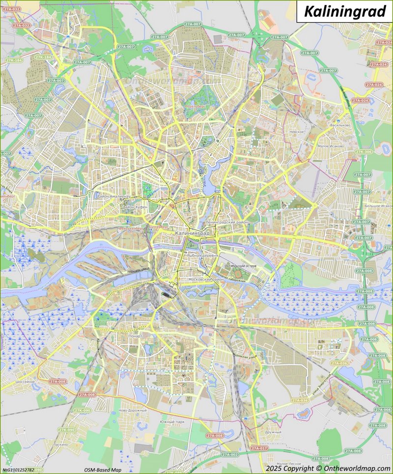 Map of Kaliningrad