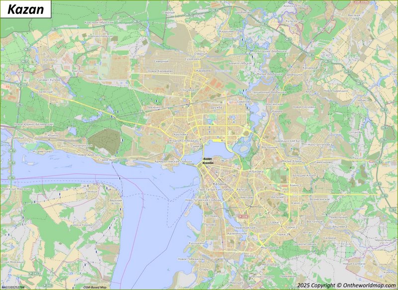 Map of Kazan