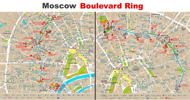 Moscow Boulevard Ring Map