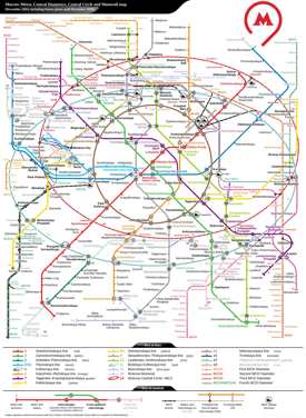 Moscow metro map