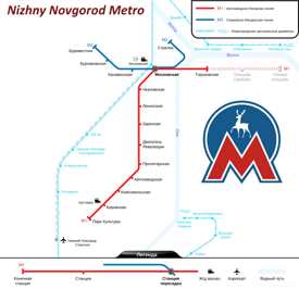 Nizhny Novgorod Metro Map