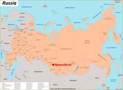 Novosibirsk Map | Russia | Detailed Maps of Novosibirsk