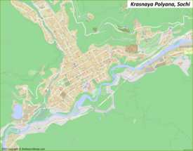 Map of Krasnaya Polyana