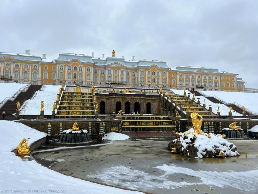 Peterhof Palace in winter