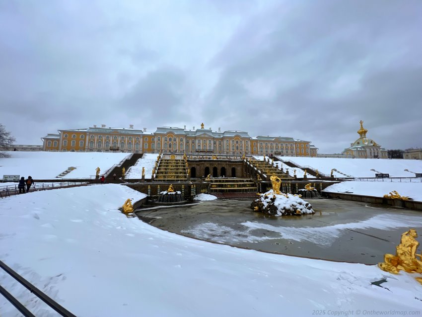 Peterhof Palace in winter