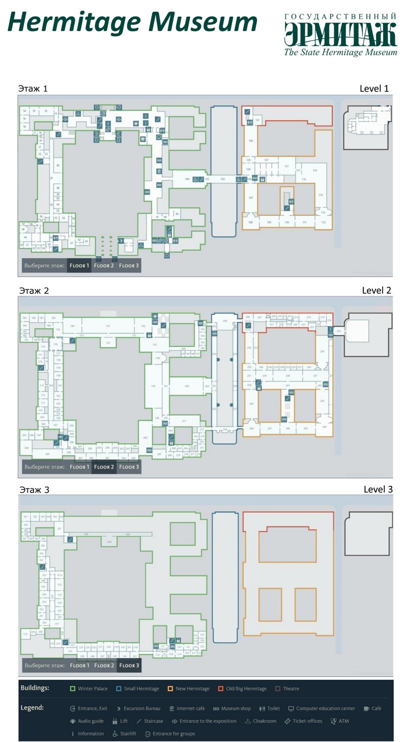 Hermitage Museum Map