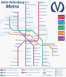 Saint Petersburg metro map