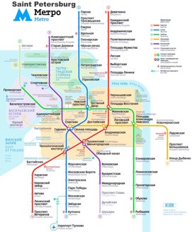 Saint Petersburg metro map