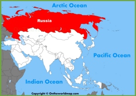 russia map with cities and states