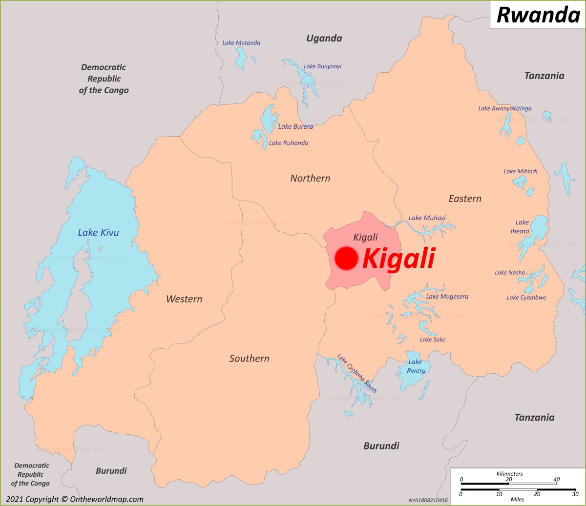 Kigali Location Map