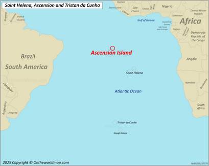 Ascension Island Location Map