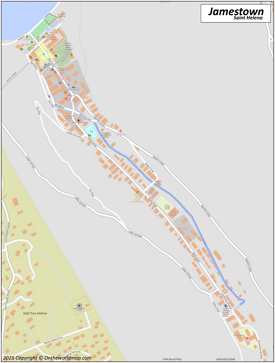 Map of Jamestown