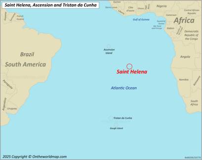 Saint Helena Location Map