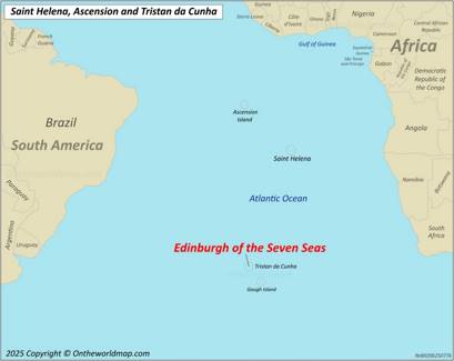 Edinburgh of the Seven Seas Location Map