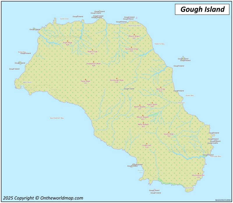 Map of Gough Island