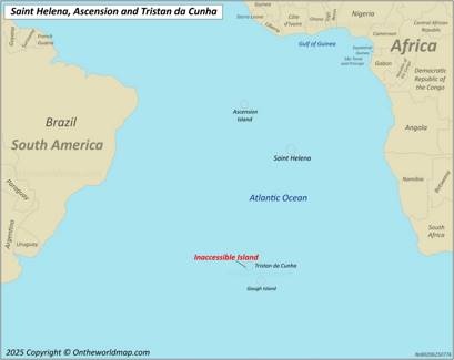 Inaccessible Island Location Map