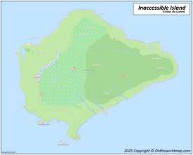 Map of Inaccessible Island