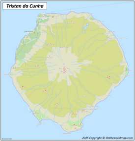 Map of Tristan da Cunha