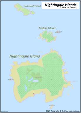 Map of Nightingale Islands