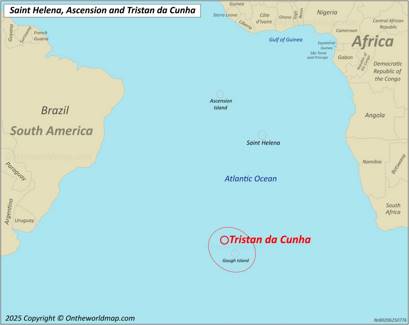 Tristan da Cunha Location Map