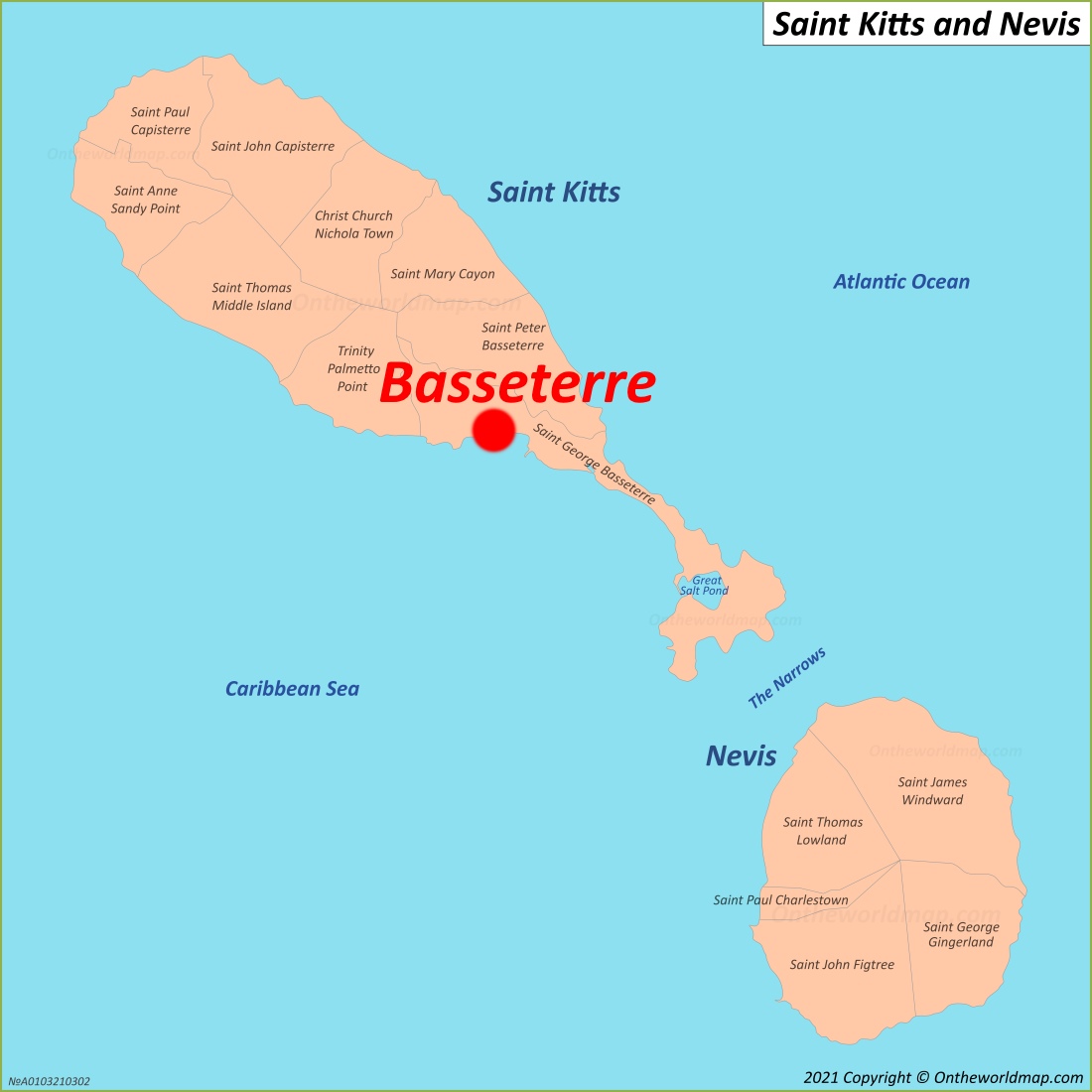 Basseterre Location Map
