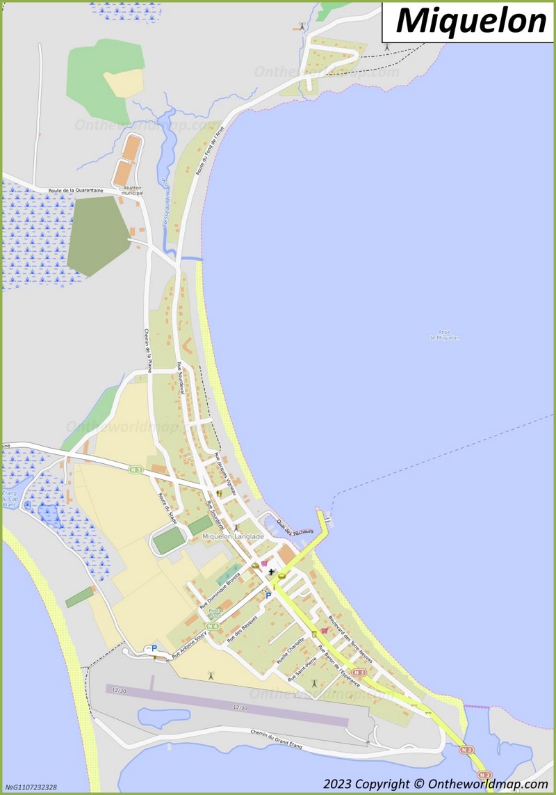 Map of Miquelon Town
