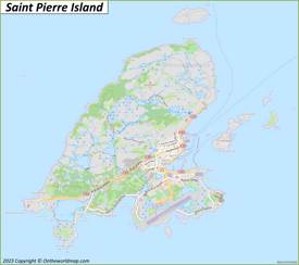 Saint Pierre Island Map
