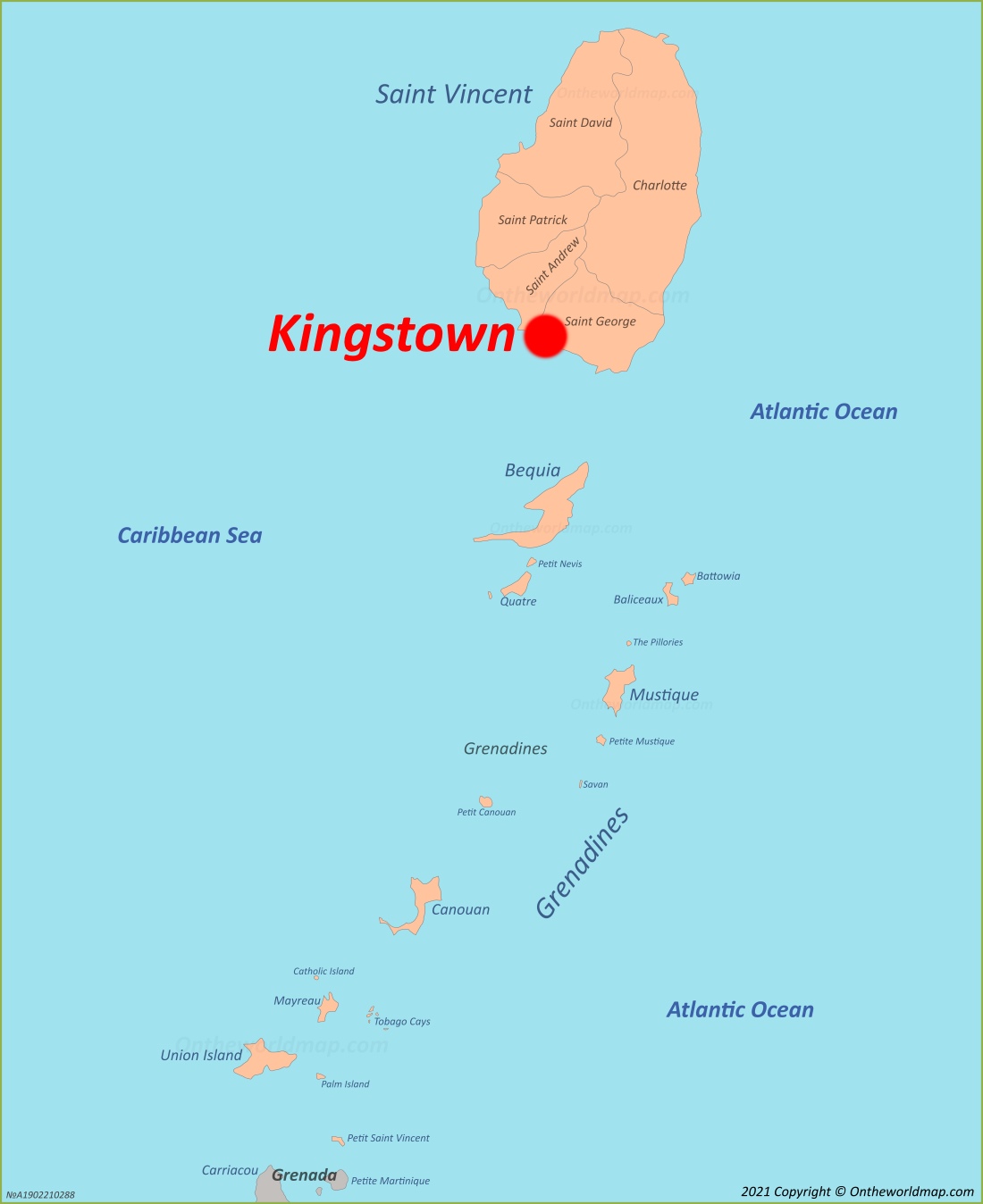 Kingstown Location Map