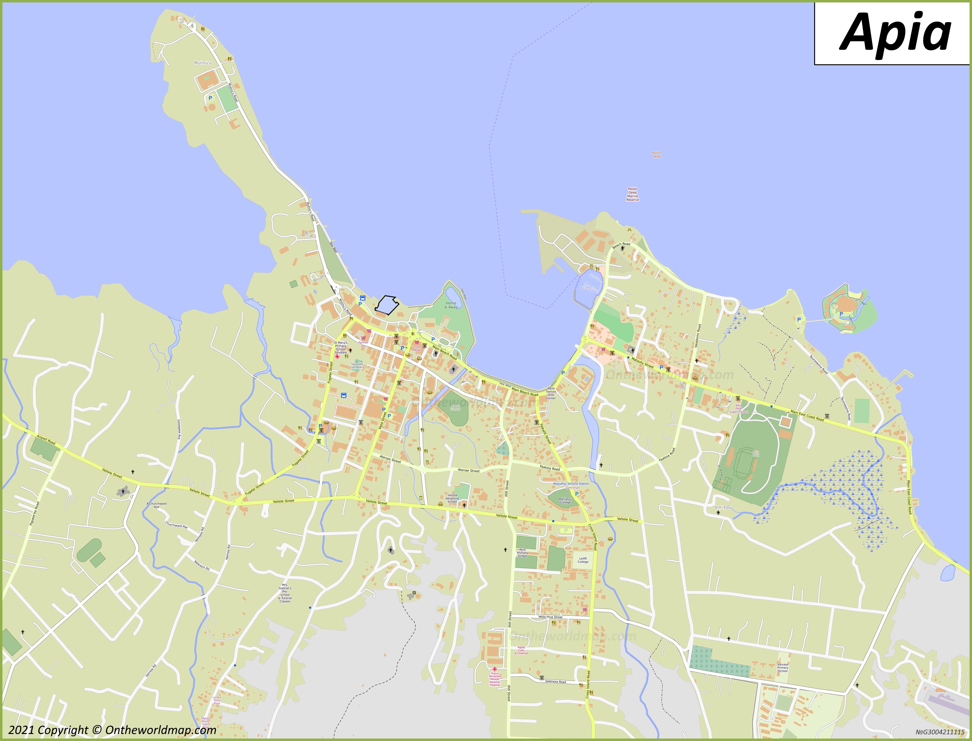 Map of Apia