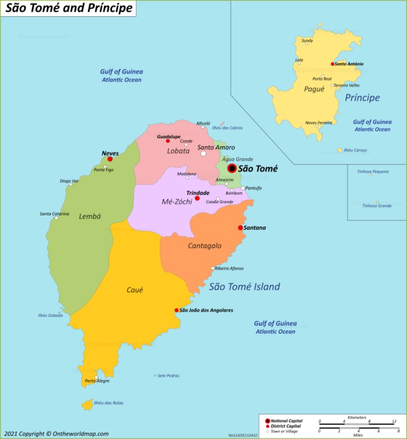 Sao Tome and Principe Map | Detailed Maps of Democratic Republic of São ...