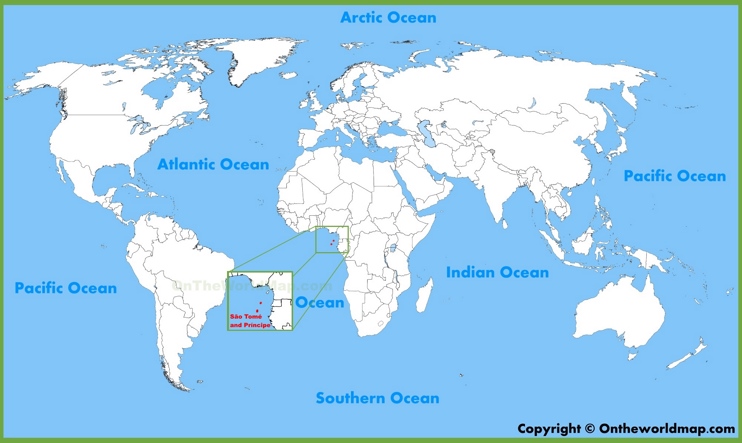 Sao Tome and Principe location on the World Map