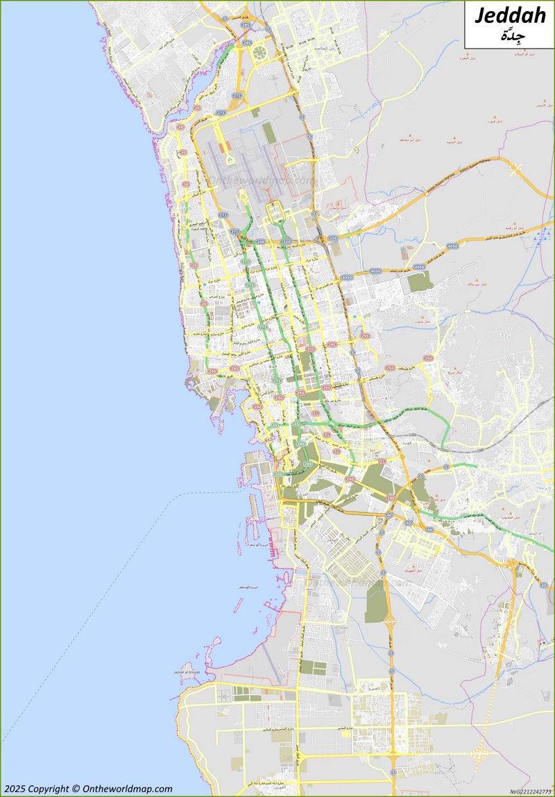 Map of Jeddah