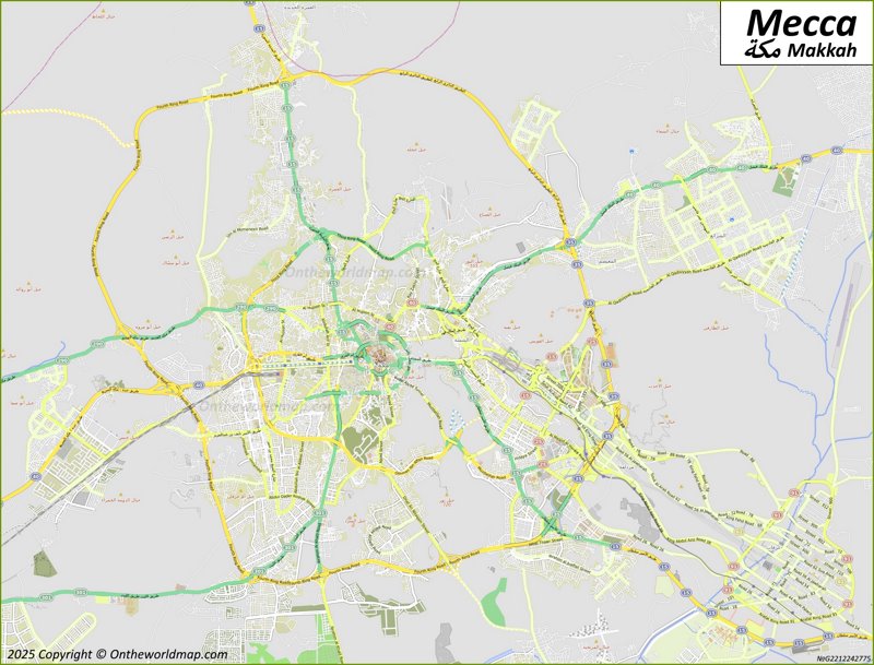 Map of Mecca