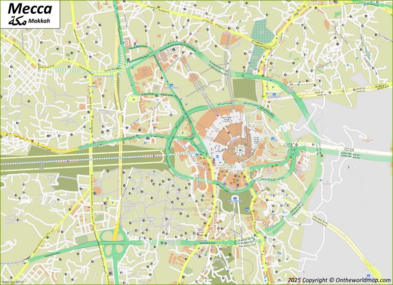 Mecca Сity Сentre Map