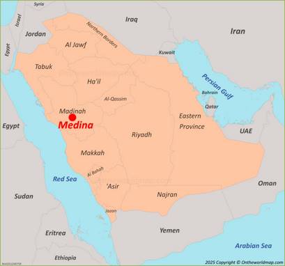 Medina Location Map