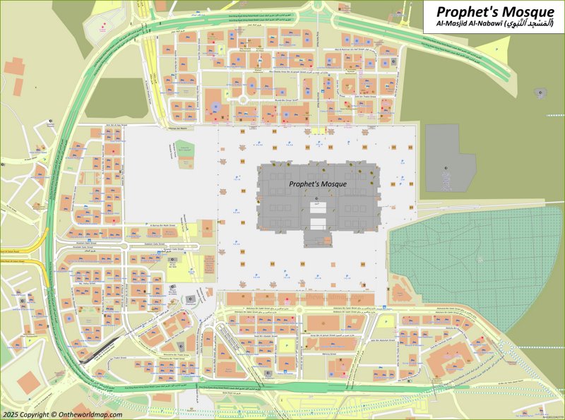 Prophet's Mosque Area Map