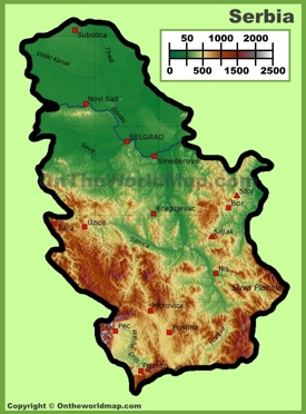 serbia ontheworldmap