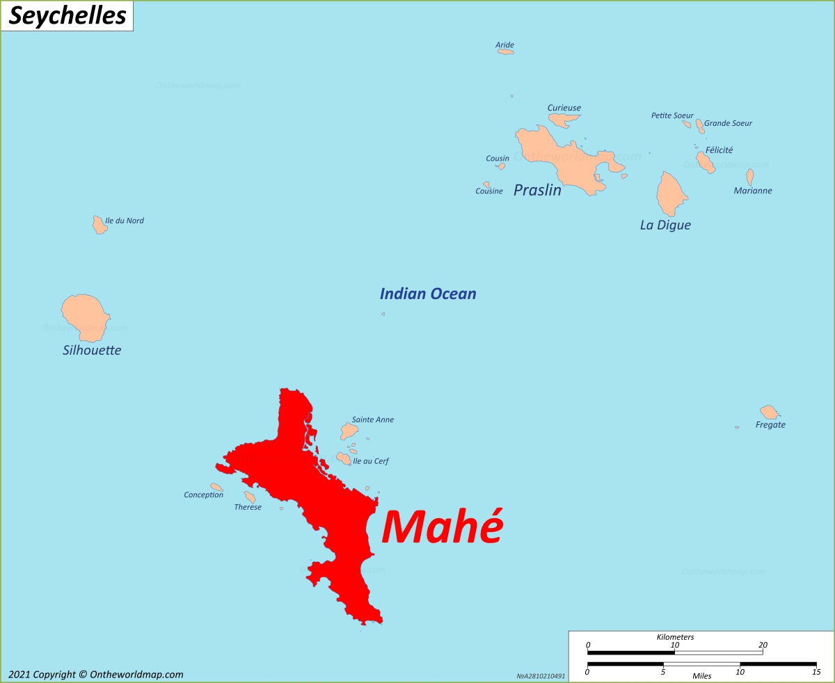 Mahé Location Map
