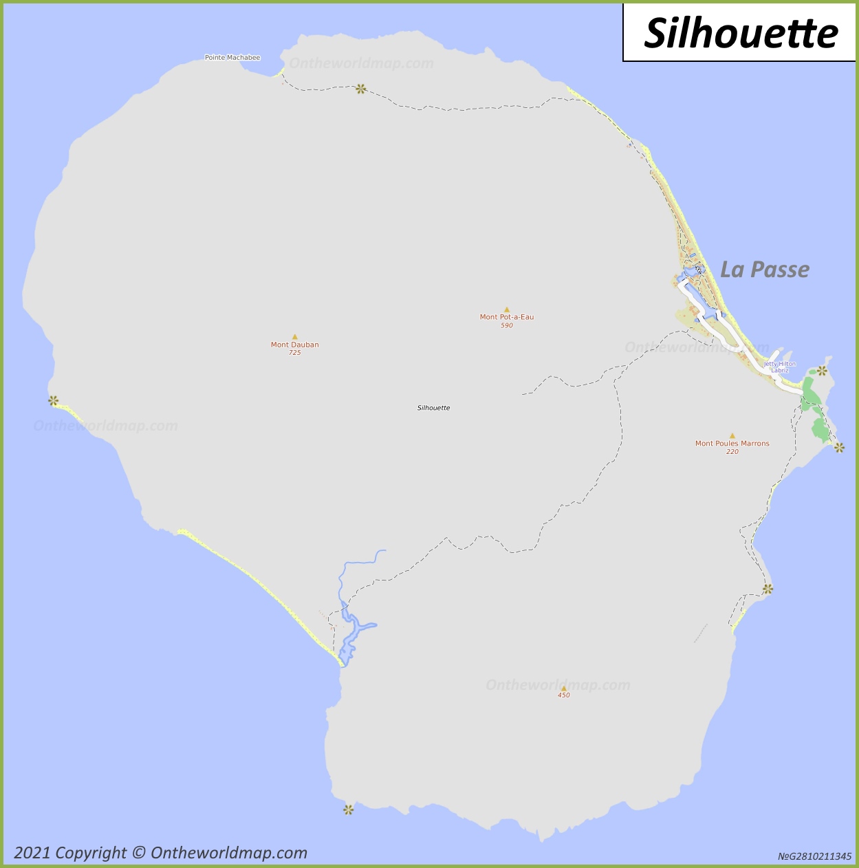 Map of Silhouette