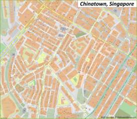 Detailed Map Of Chinatown Singapore