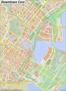 Singapore Downtown Core Map