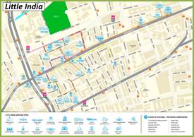 Little India Tourist Attractions Map