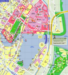 Marina Bay Tourist Map